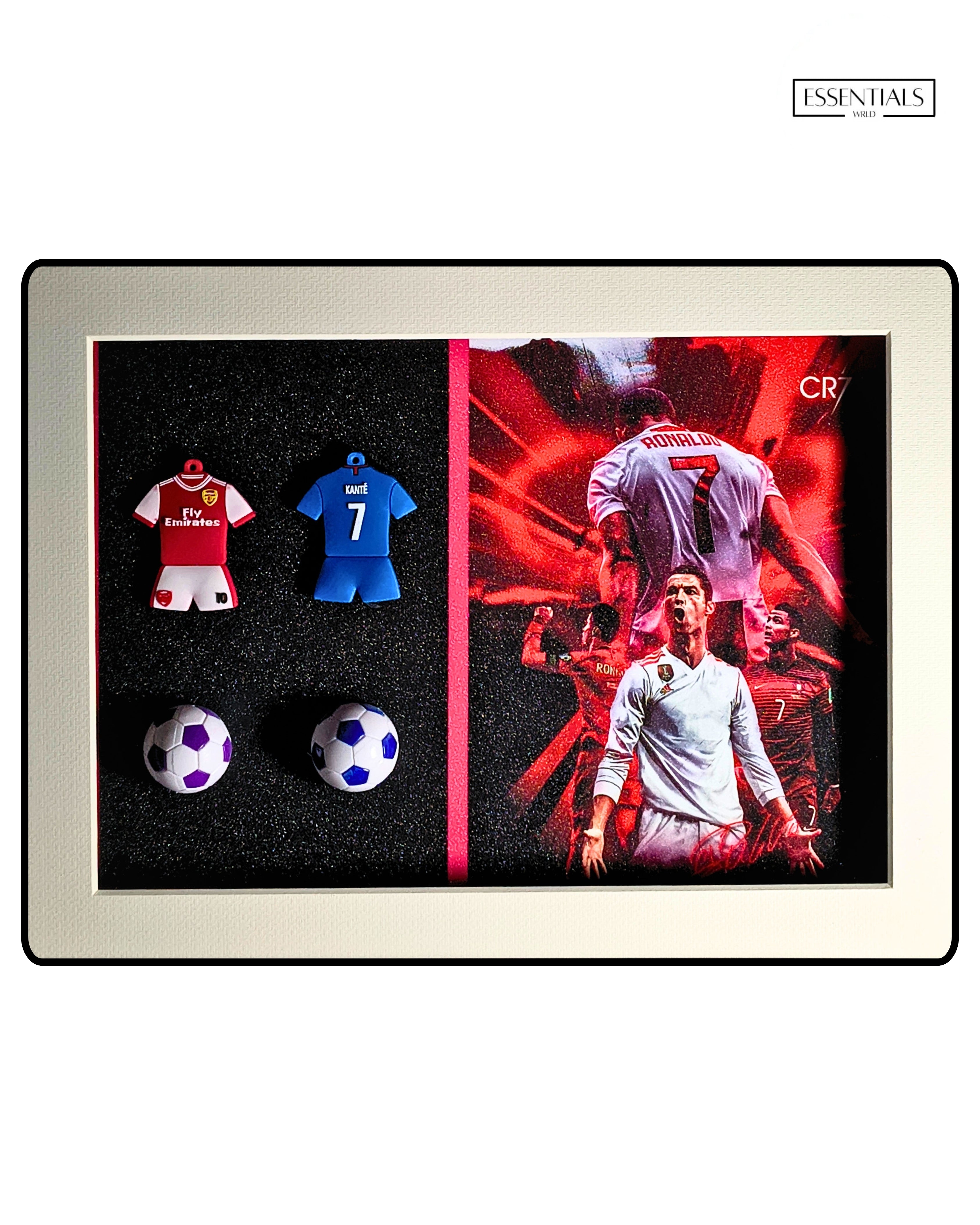 Lionel Messi & Cristiano Ronaldo 3D Frame – Premium Football Wall Art for Fans