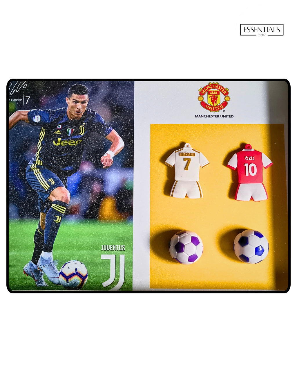 Lionel Messi & Cristiano Ronaldo 3D Frame – Premium Football Wall Art for Fans