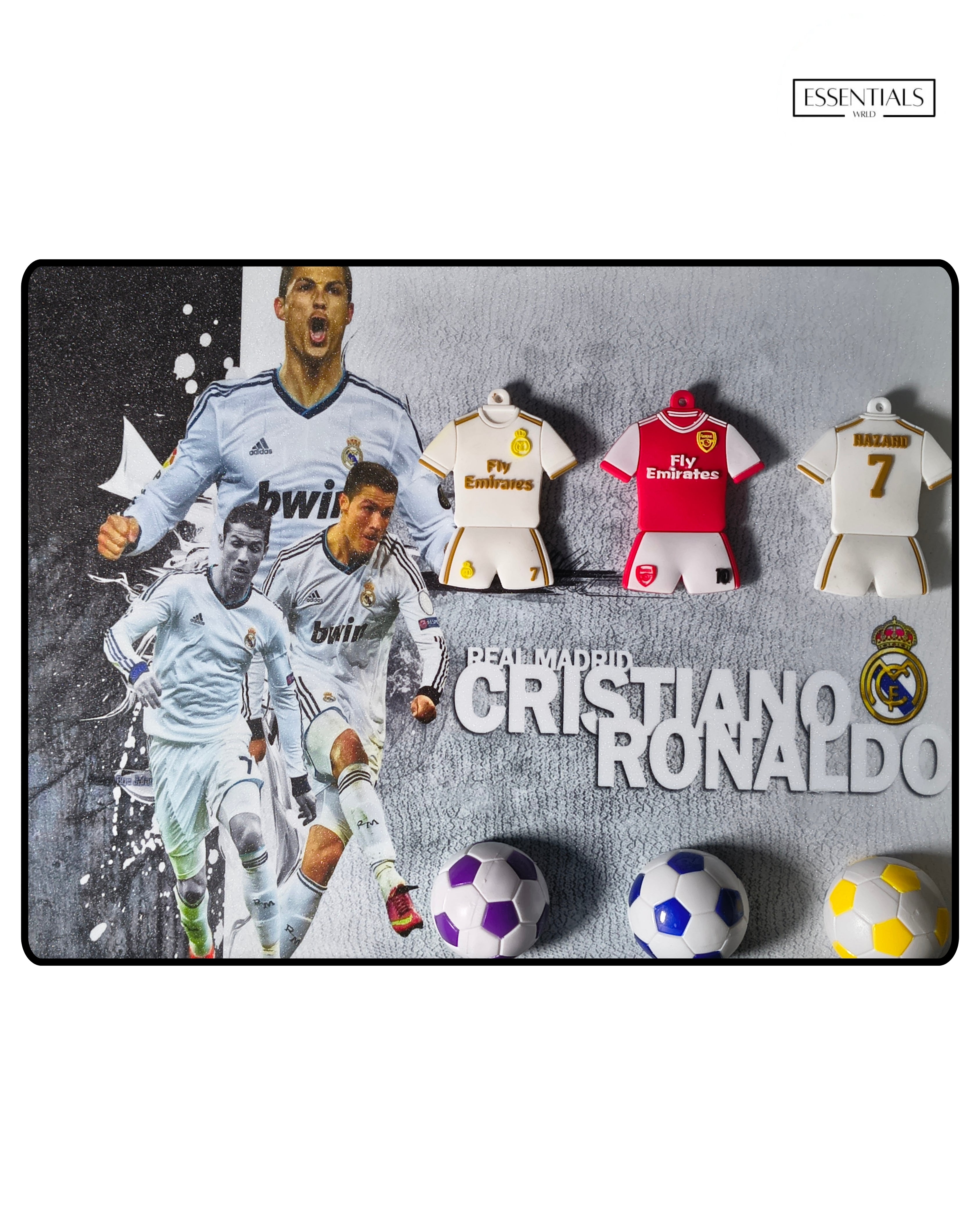 Lionel Messi & Cristiano Ronaldo 3D Frame – Premium Football Wall Art for Fans