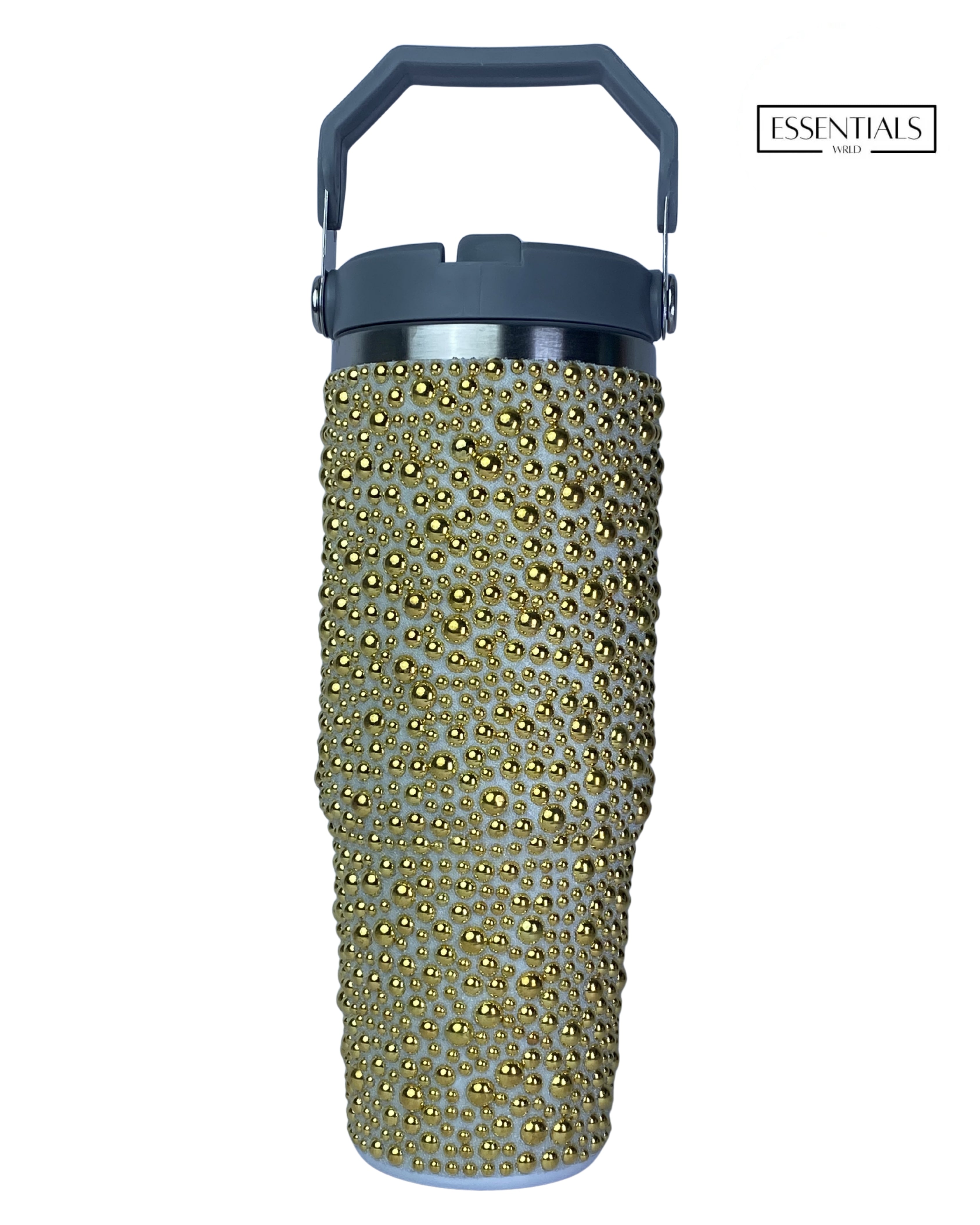 Dotted Bottle With Handle – Leakproof BPA-Free Water Bottle for Gym, Travel & Daily Use