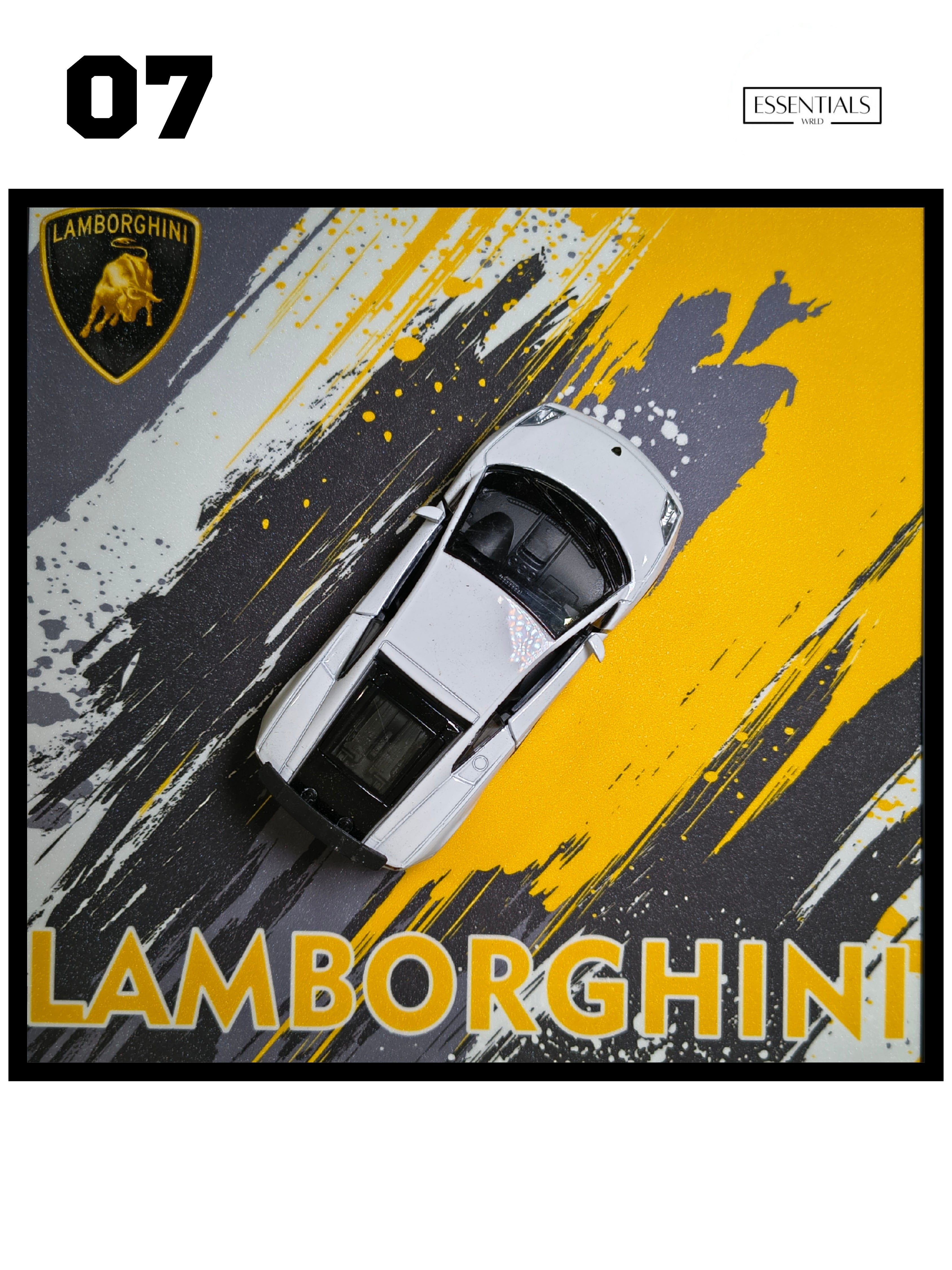 Car 3D Frame – Premium Automotive Wall Art | Stylish Car Frame for Room Decor