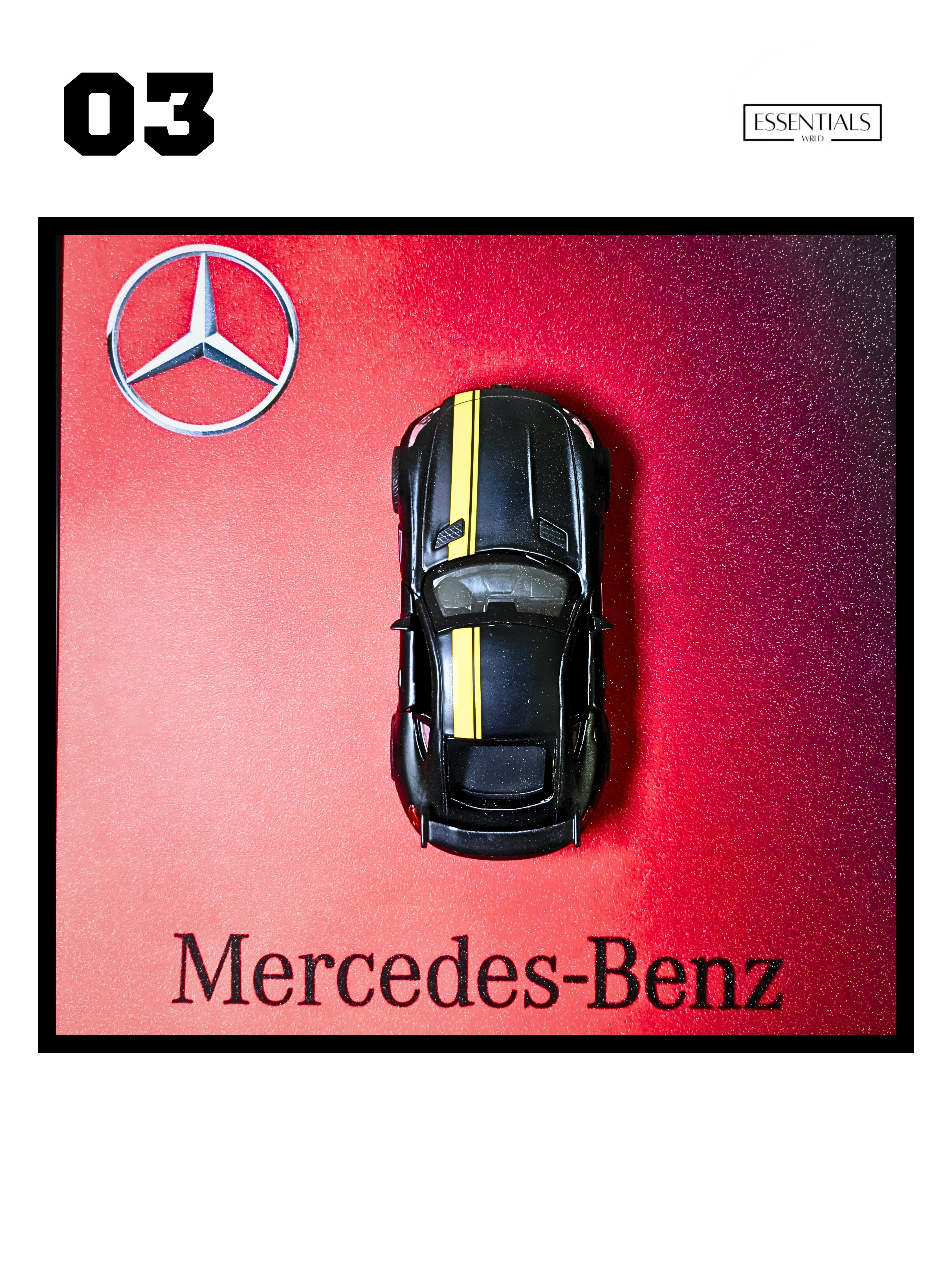 Car 3D Frame – Premium Automotive Wall Art | Stylish Car Frame for Room Decor