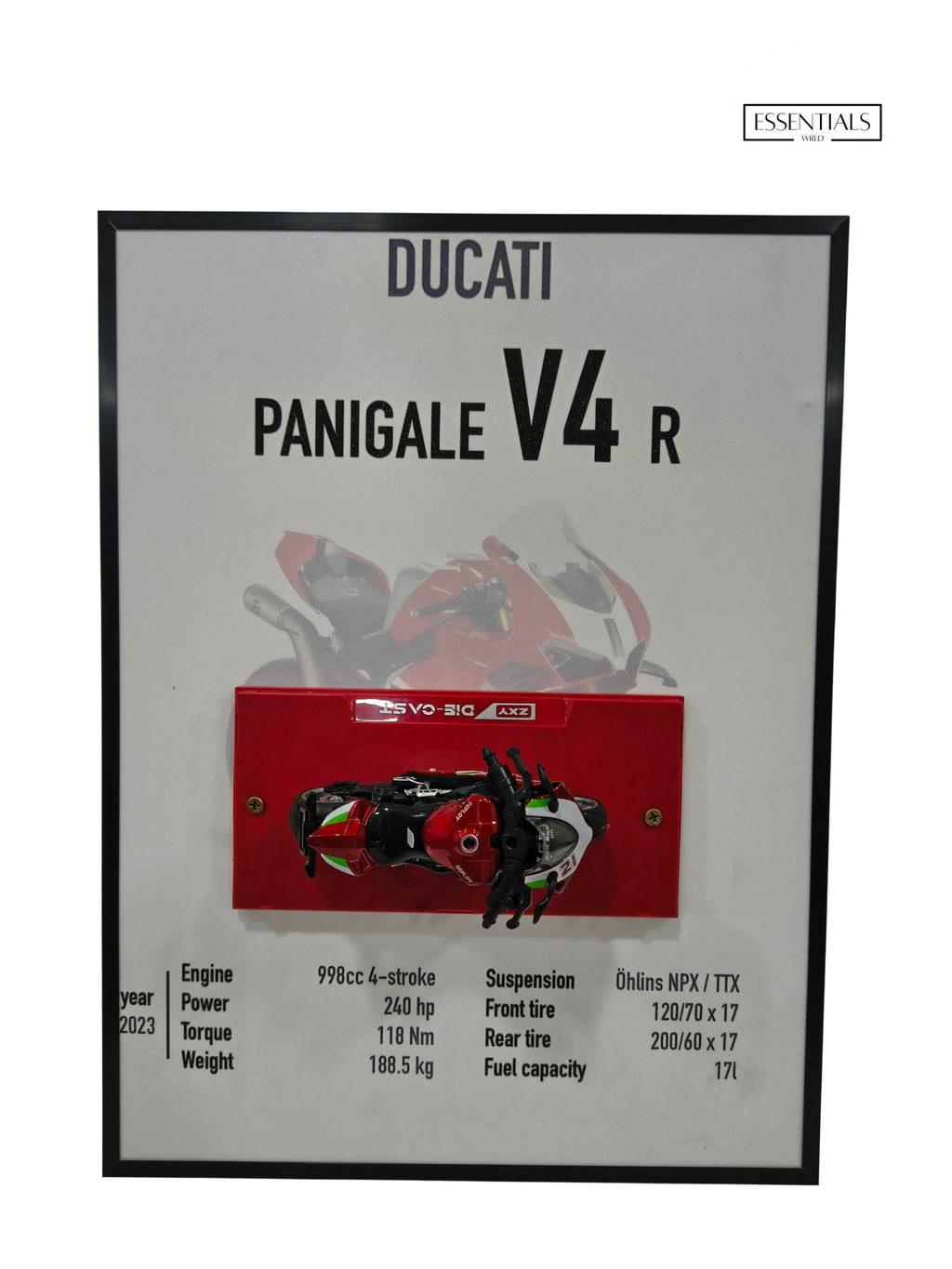 3D Bike Frame Wall Art | Premium Shadow Box for Home & Office Decor