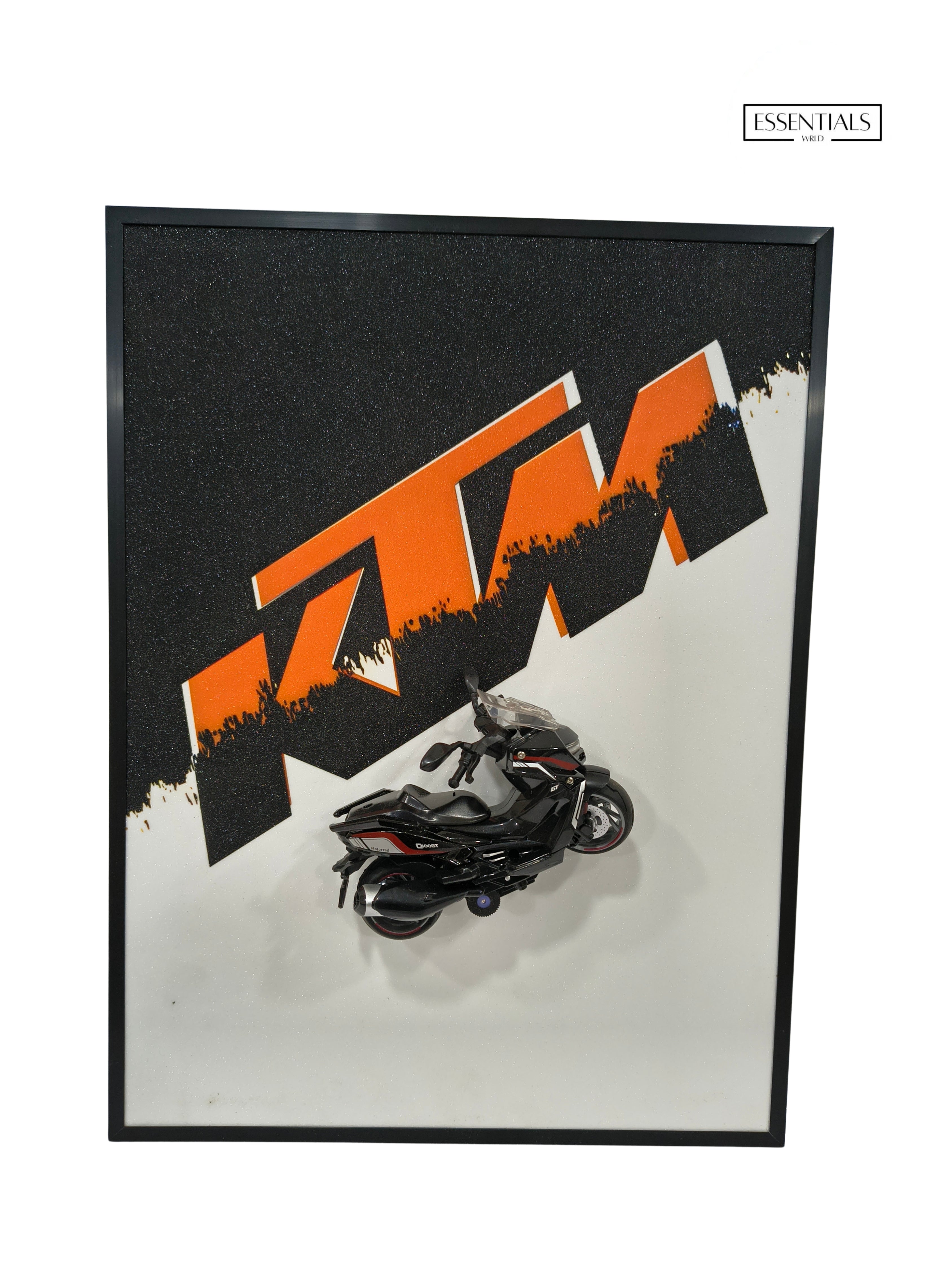 3D Bike Frame Wall Art | Premium Shadow Box for Home & Office Decor