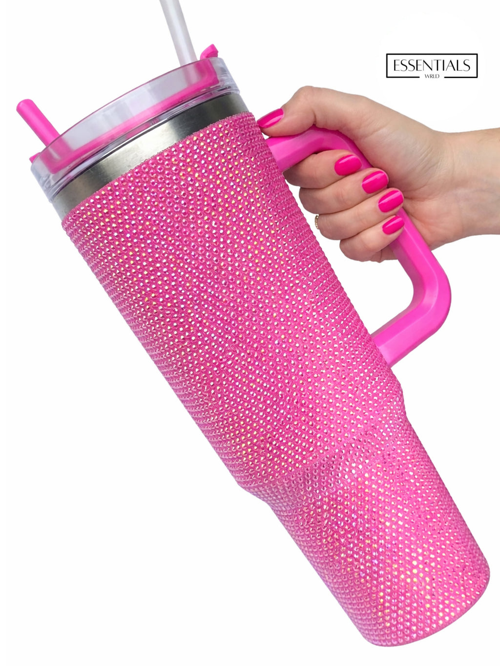 Bling Tumbler with Straw | 900ML | Stylish Insulated Travel Mug for Hot & Cold Drinks