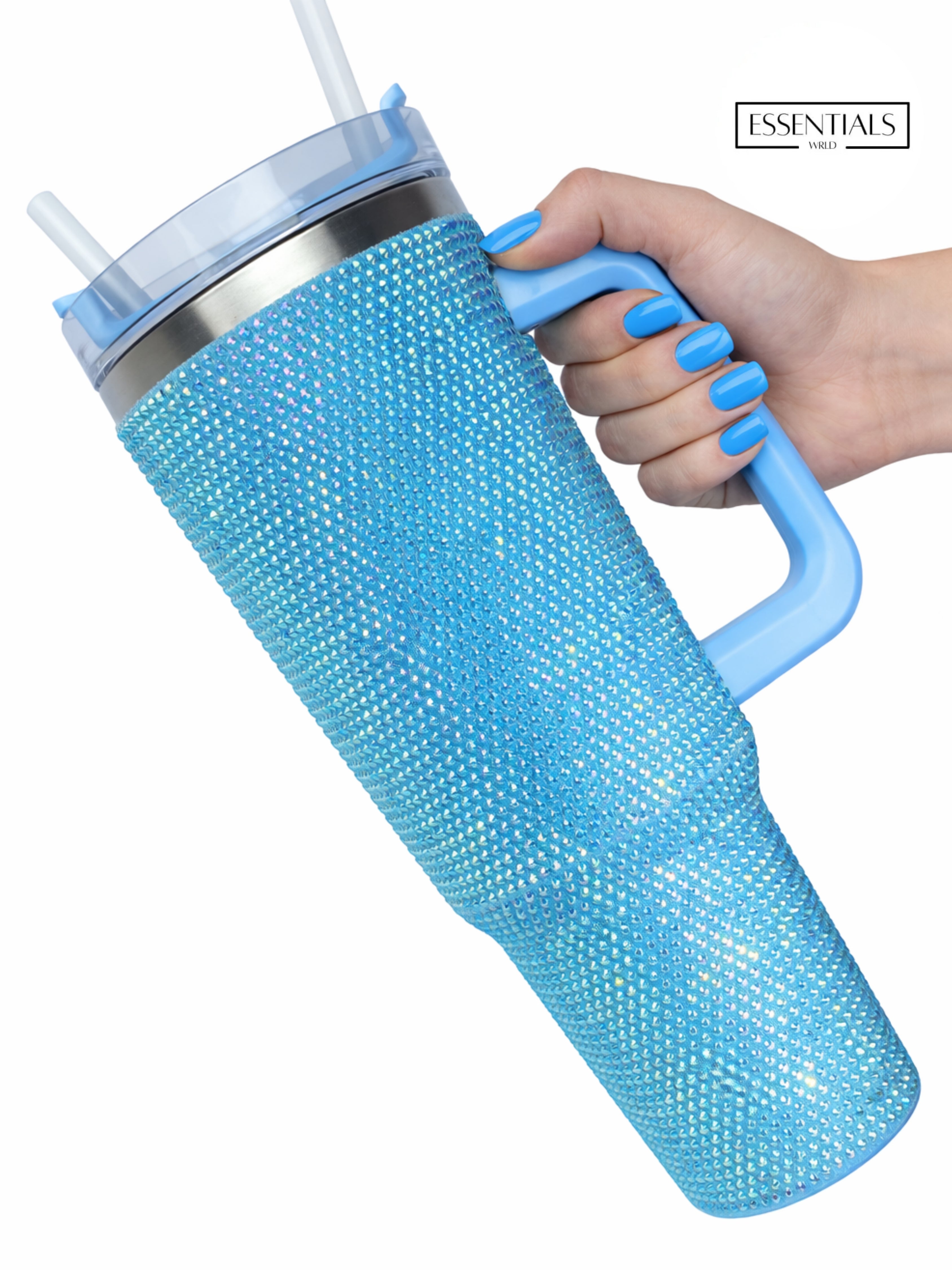 Bling Tumbler with Straw | 900ML | Stylish Insulated Travel Mug for Hot & Cold Drinks
