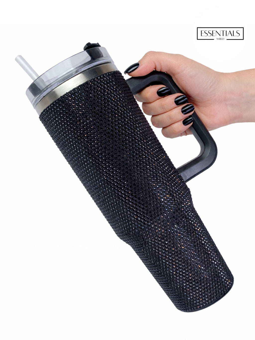 Bling Tumbler with Straw | 900ML | Stylish Insulated Travel Mug for Hot & Cold Drinks