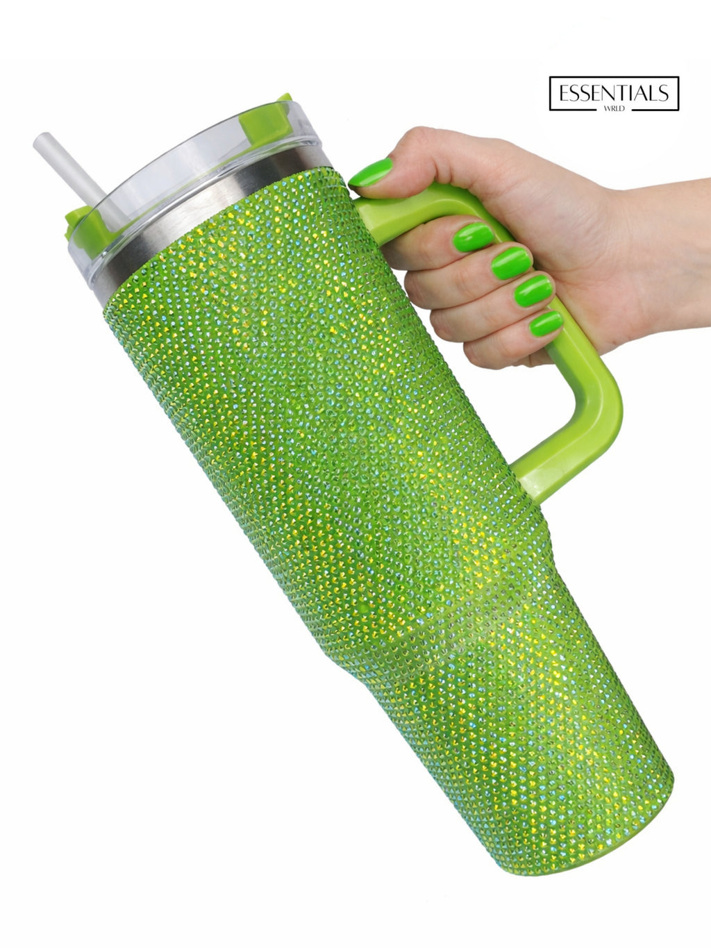 Bling Tumbler with Straw | 900ML | Stylish Insulated Travel Mug for Hot & Cold Drinks
