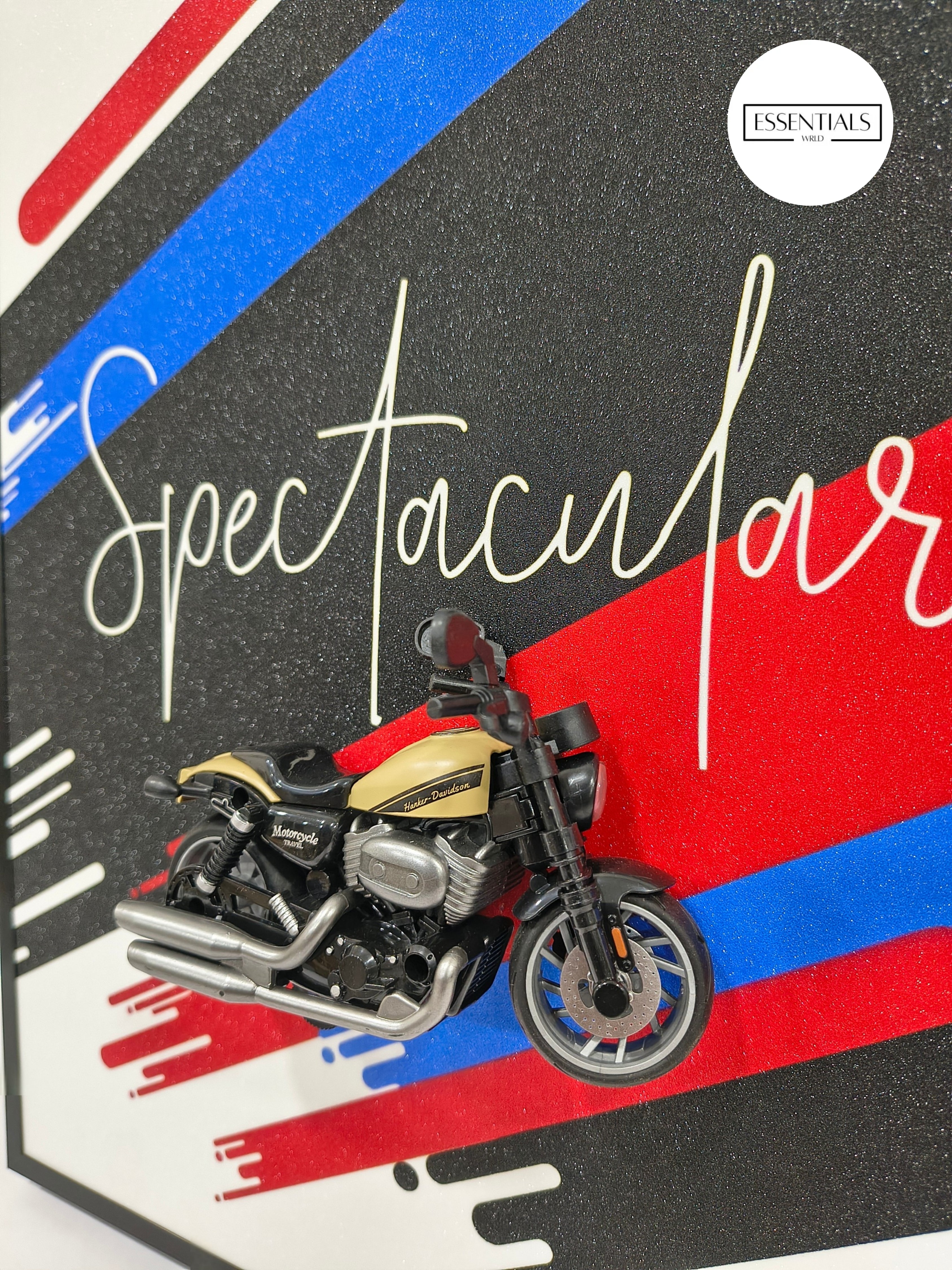 3D Bike Frame Wall Art | Premium Shadow Box for Home & Office Decor