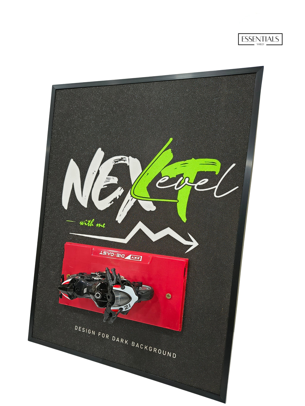 3D Bike Frame Wall Art | Premium Shadow Box for Home & Office Decor