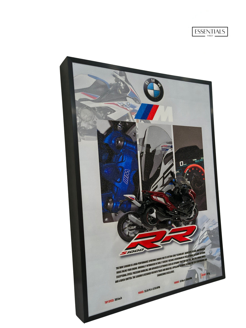 3D Bike Frame Wall Art | Premium Shadow Box for Home & Office Decor