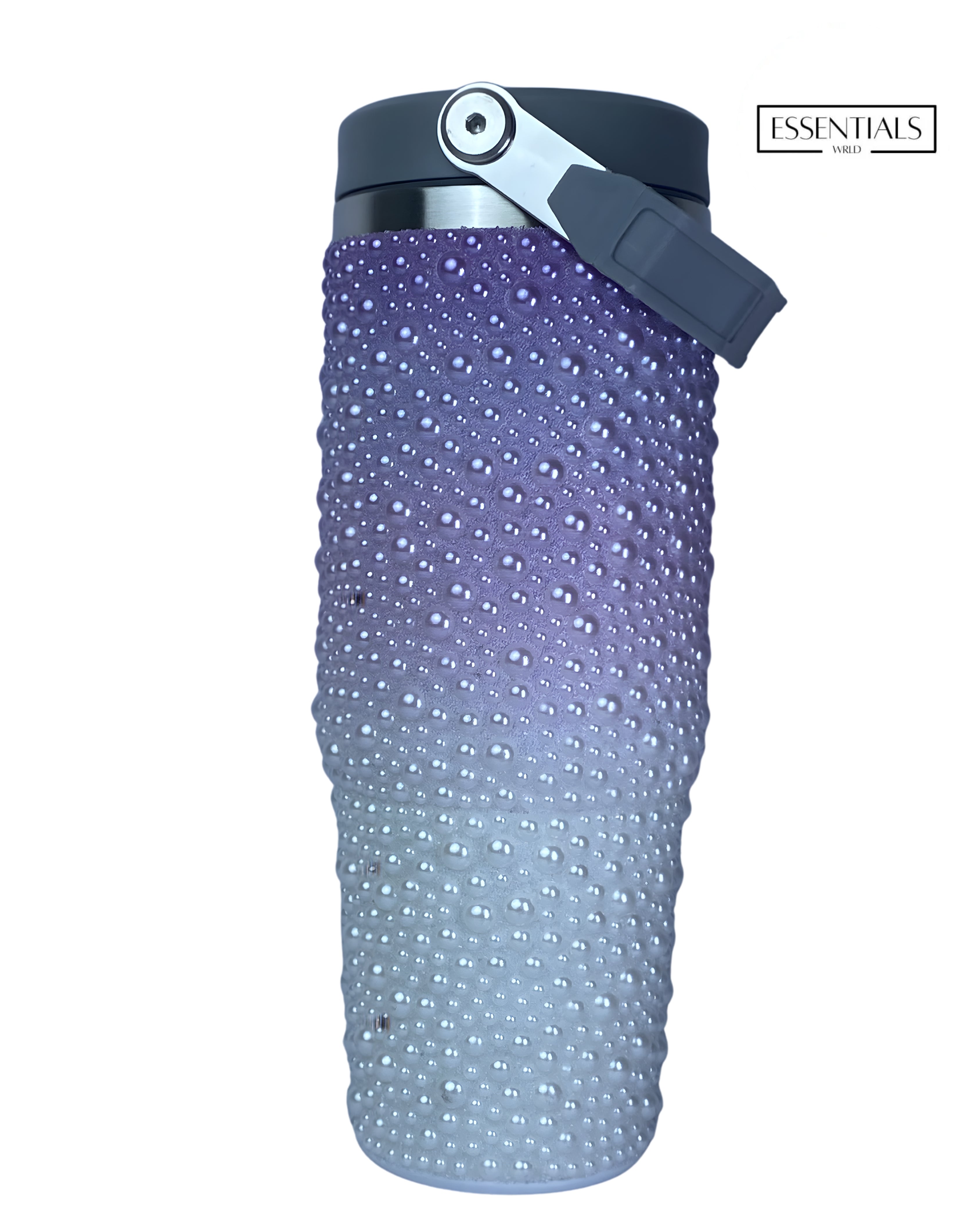 Dotted Bottle With Handle – Leakproof BPA-Free Water Bottle for Gym, Travel & Daily Use